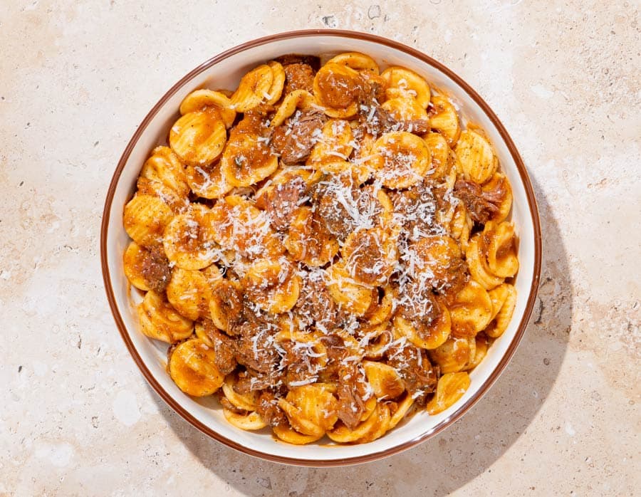 Orecchiette alla vaccinara