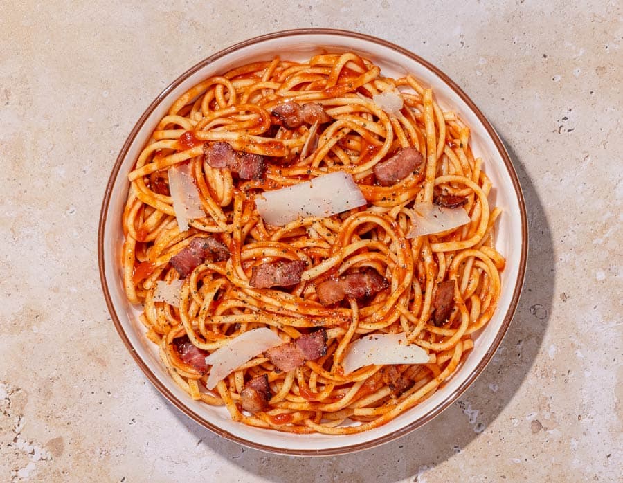 Fettuccine all'amatriciana